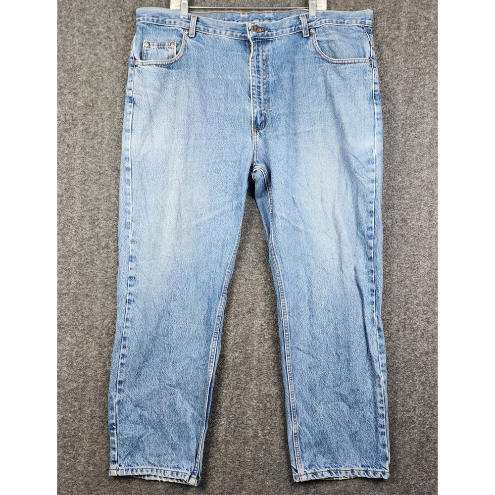 Members Mark Jeans Mens 42x30 Light Blue Straight Leg 100% Cotton‎ Classic SA596